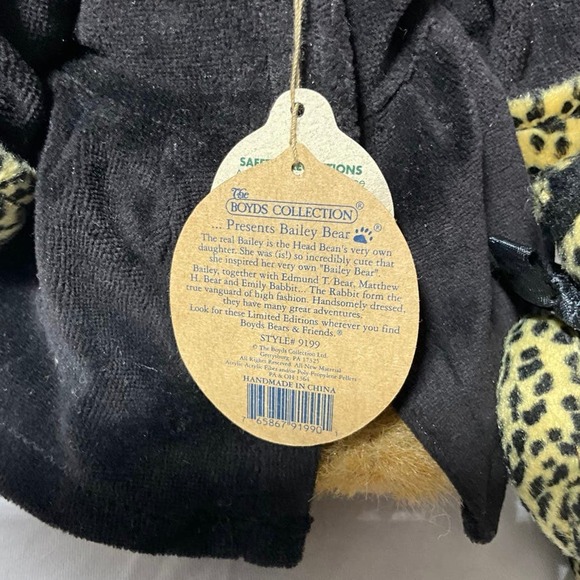 Collectible Boyd’s Bears Bailey & Friends #9119 Leopard Cheetah Print Vintage - Picture 3 of 12